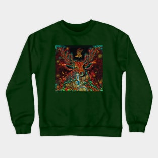 cosmic ika deer Crewneck Sweatshirt